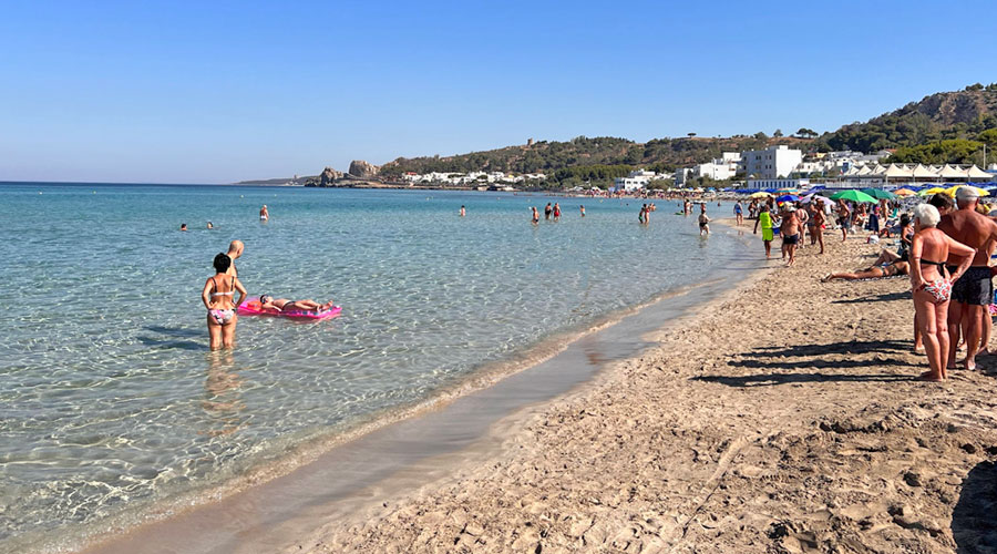 Spiaggia di arenile a lido conchiglie