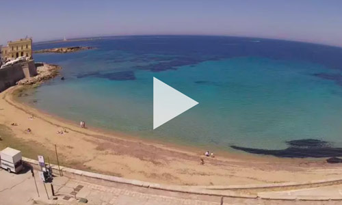 Webcam spiaggia della purità centro storico di Gallipoli
